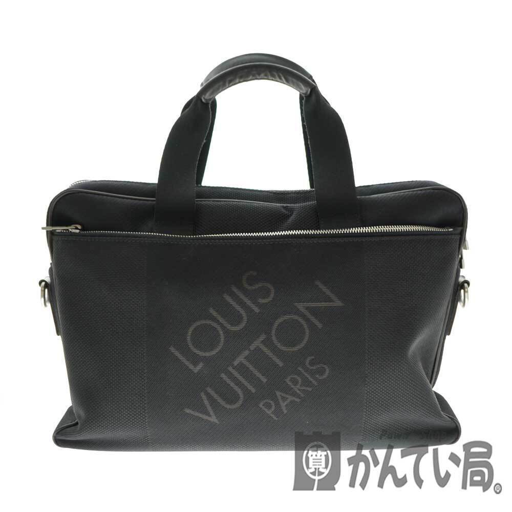 LOUIS VUITTON Associate Damier Geant Canvas Noir Black Business Handbag Bag